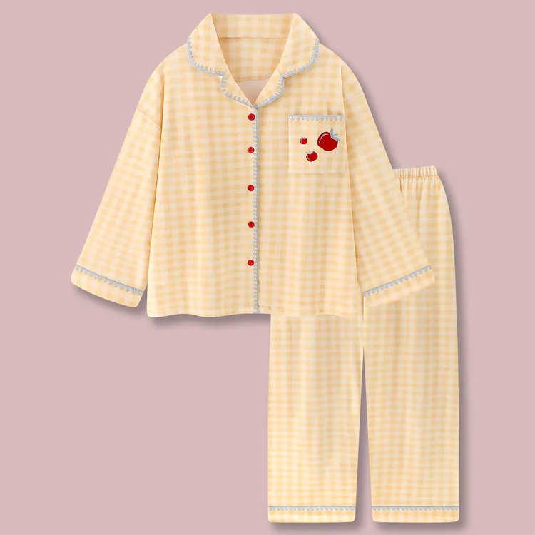 『苹果奶酪』海岛绒睡衣女秋冬可外穿冬季家居服薄绒保暖冬天套装