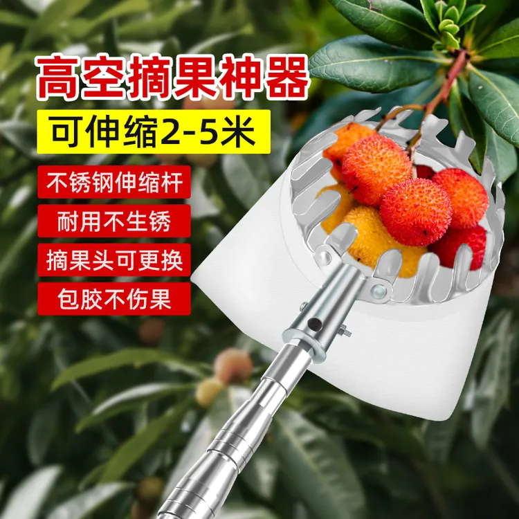 【告别攀爬】摘果神器伸缩杆高空摘枇杷芒果柿子采摘杨梅山枣摘果器