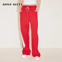 【贤哥专享】Miss Sixty2024春季新款运动休闲长裤女系带宽松阔腿裤
