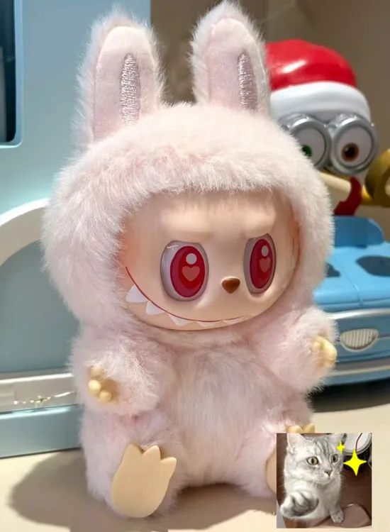 祖国版广东款Lbubu第二代盒装植绒款拉bubu