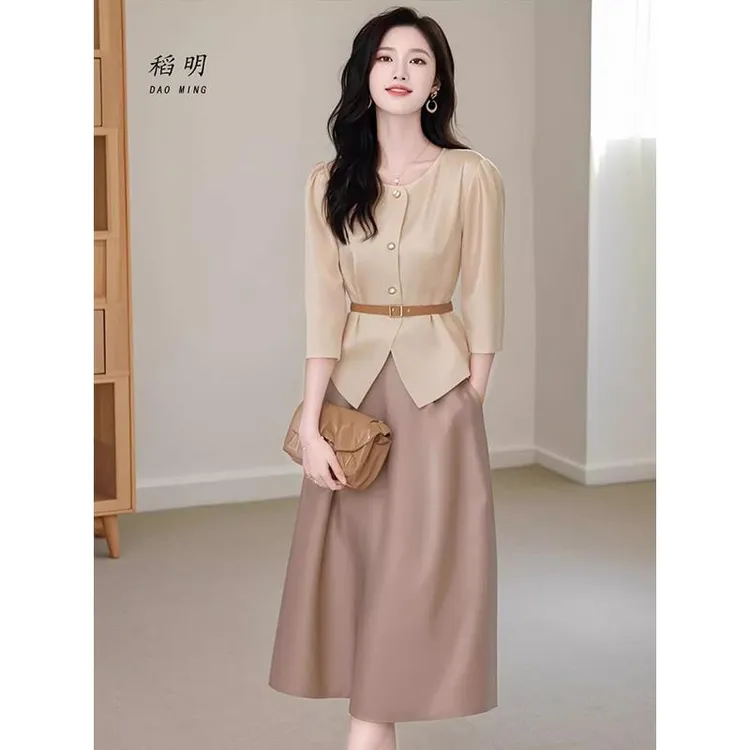 早秋轻奢高级感职业气质套装一整套入秋穿搭时尚洋气减龄女装搭配