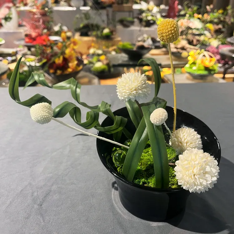 午季永生花艺盆栽餐桌花艺台上花艺