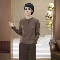 【渲渲推荐】SJIE-F229秋季百搭时尚显瘦洋气减龄圆领休闲打底T恤