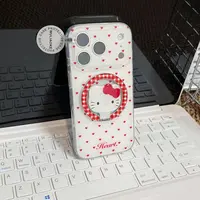 磁吸双层白底爱心一体ai拍照按键适用苹果iPhone17promax手机壳