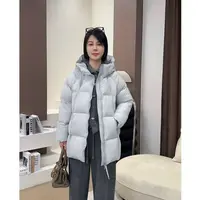 【洁子推荐】2025冬季新款258738连帽中长款极简风羽绒服JZYC258738