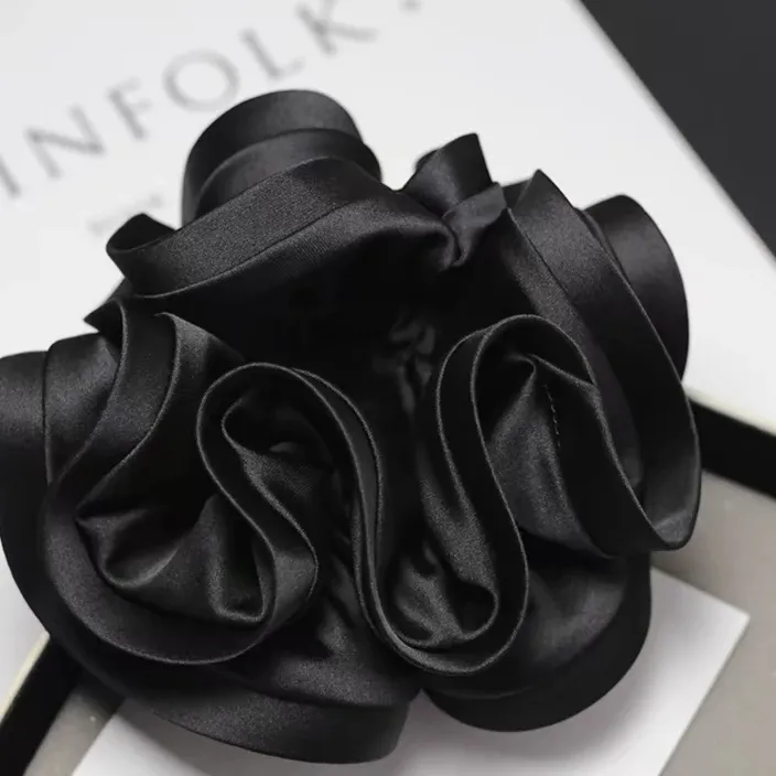 简约百搭露丝同款缎面双边发圈气质优雅发饰