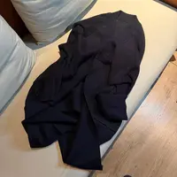 秋冬气质轻奢显瘦黑色长款大衣