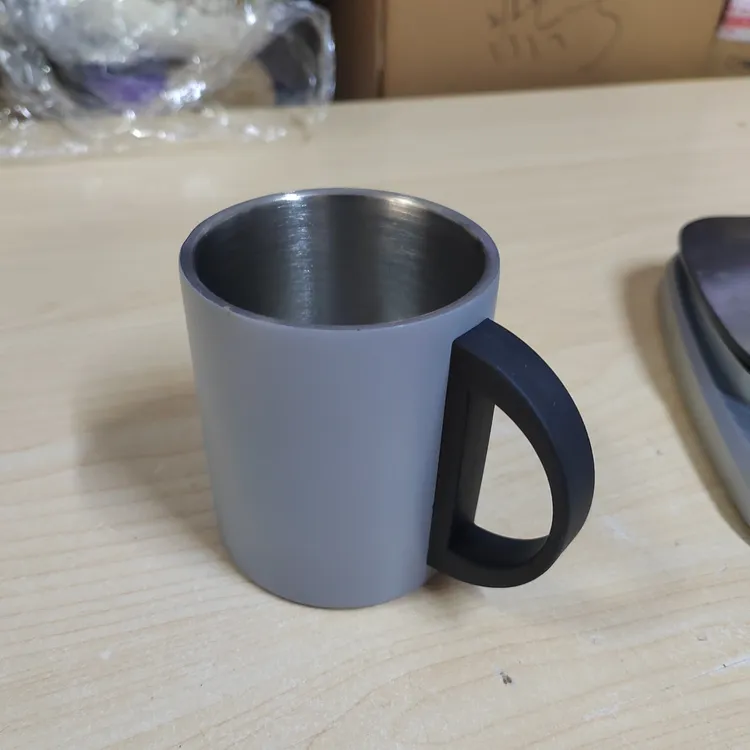 黑柄双层口杯（个别轻微划痕）