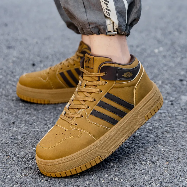 单飞燕正品秋冬高帮高弹毽子鞋透气男女同款百搭运动休闲鞋板鞋