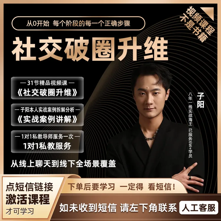 子阳本人沟通技巧课商品图
