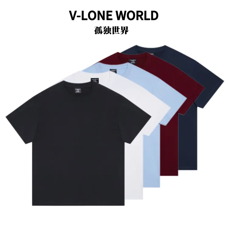 【轻绒感】夏季出游纯色100棉短袖T恤速干户外情侣男女款休闲宽松