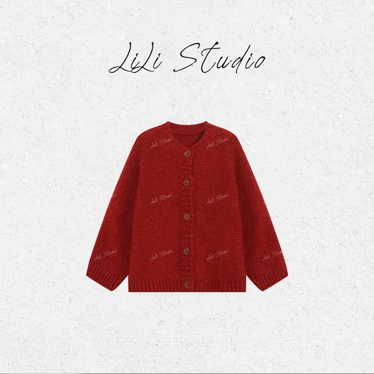 PCNY丨不理理「松枝吻雪」慵懒风氛围感美利奴羊毛针织开衫外套