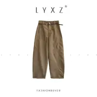 LYXZ x 大小与【质感琥珀】时尚洋气长裤百搭休闲显瘦牛仔裤80970