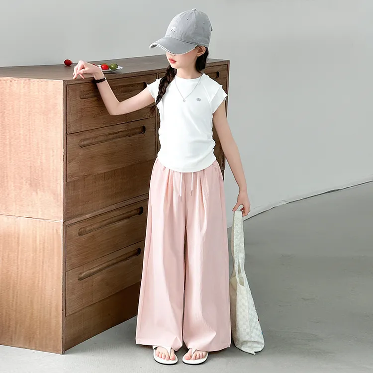 女童夏季薄款套装2025新款中大童6-12岁潮款洋气女孩韩版休闲夏装