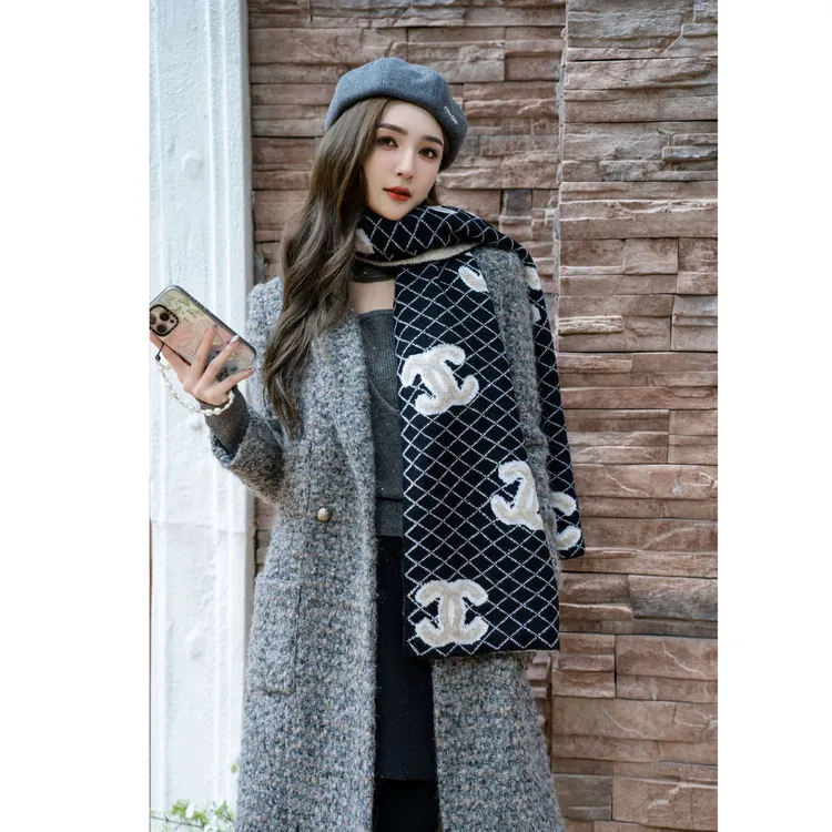 COCO BECCI【雪落星河】羊驼毛绵羊毛粗花外套CFLJD300345