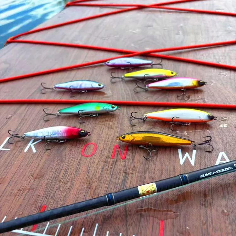 路亚学堂小银鱼沉水铅笔 二代死飞系统远投路亚饵 特氟龙6066