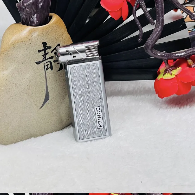 创意个性点烟斗专用充气斜火焰明火金属电镀充气打火机高档礼品