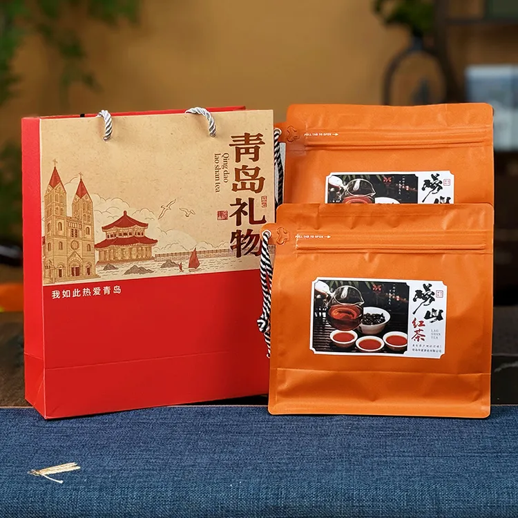 华夏茶业2025年蜜香浓香型崂山红茶500克袋装茶叶