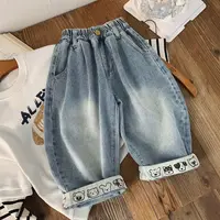 儿童软牛仔裤韩版宽松男童休闲裤子2025新款春秋季女童装宝宝长裤