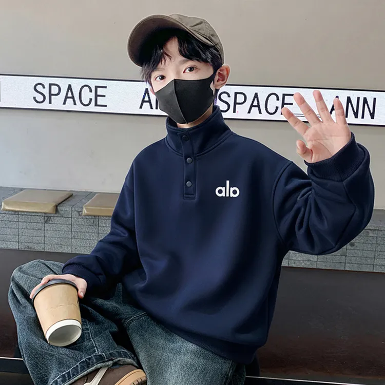 儿童装男童加绒卫衣秋冬款2025新款加厚上衣男孩一体中大童冬季潮