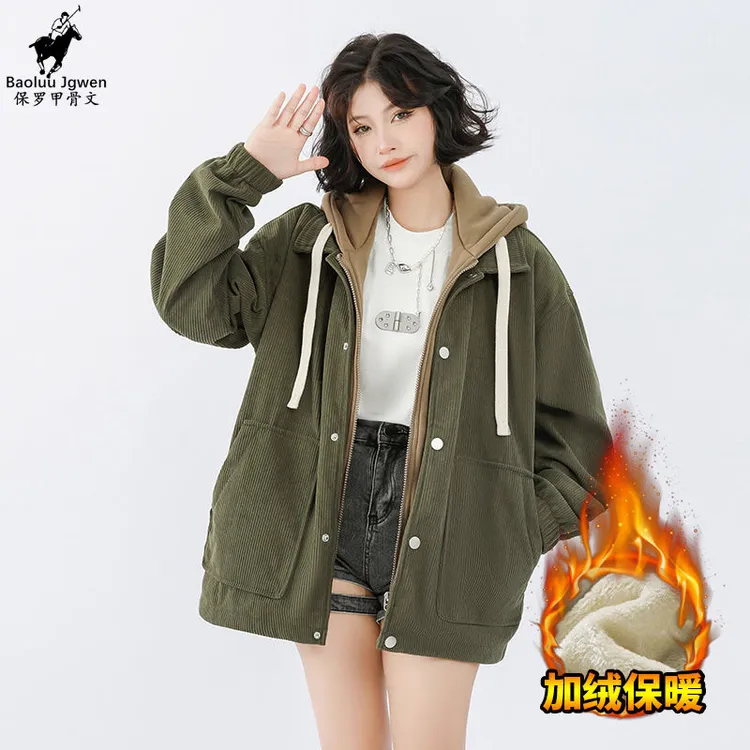Baoluu Jgwen/保罗甲骨文款棒球服外套男潮牌百搭宽松加绒款