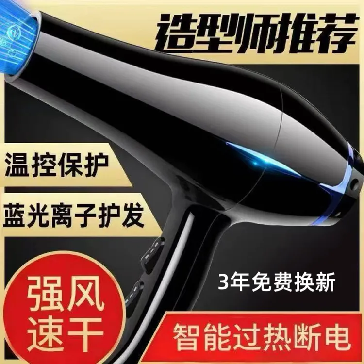 纯铜电机吹风机家用发廊大功率电吹风负离子护发冷热速干大风力