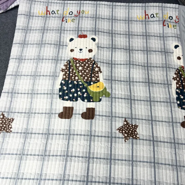 冬季宝宝绒双人床盖 AB款双面可用加厚加密