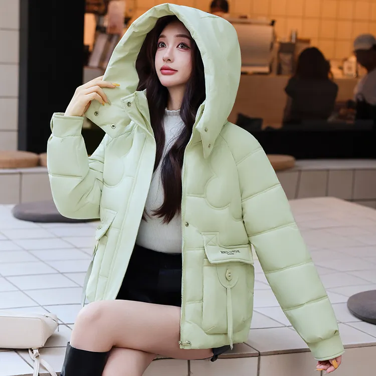 可拆卸帽棉服女短款2025冬季新款小个子加厚棉袄洋气外套加厚防寒