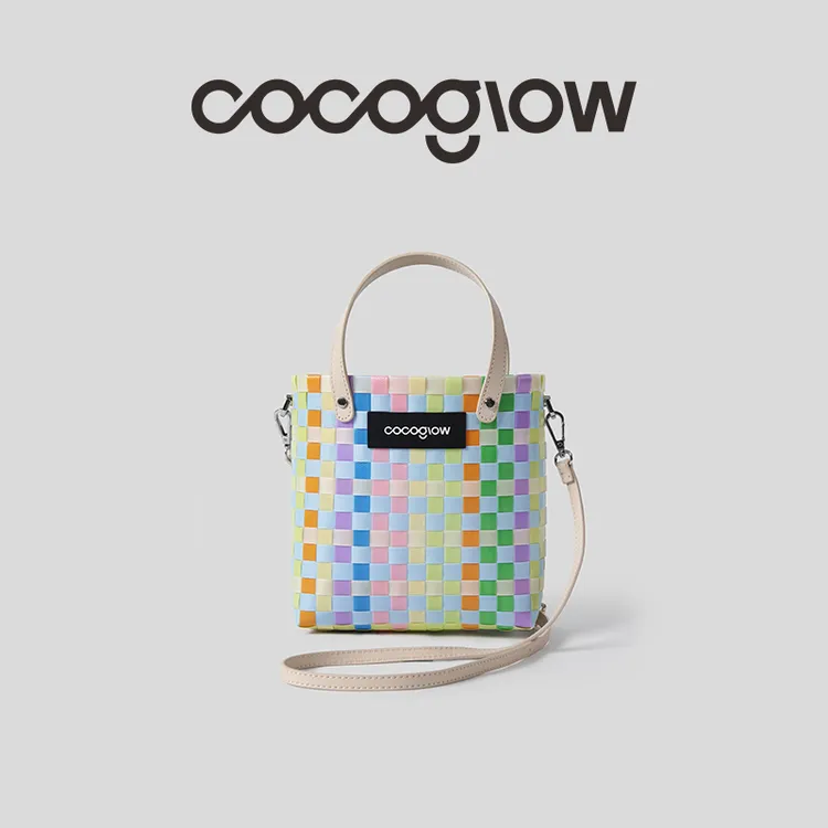 cocoglow·小号托特(斜挎款）全系列手工编织包女包泰国菜篮子包包