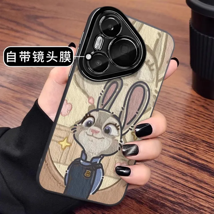 朱迪尼克适用华为Pura70手机壳P60Pro高级感磨砂p50彩银旋转支架