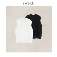 YW&XIE《1100》极简风宽松型圆领背心运动休闲无袖T恤