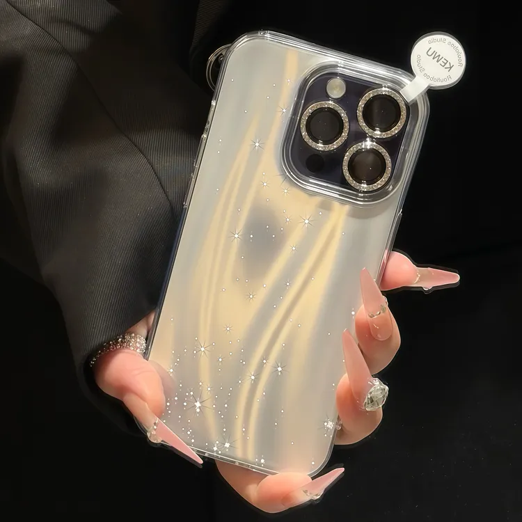 极光星星水波纹适用苹果16pro/15promax14手机壳iPhone13防摔12套