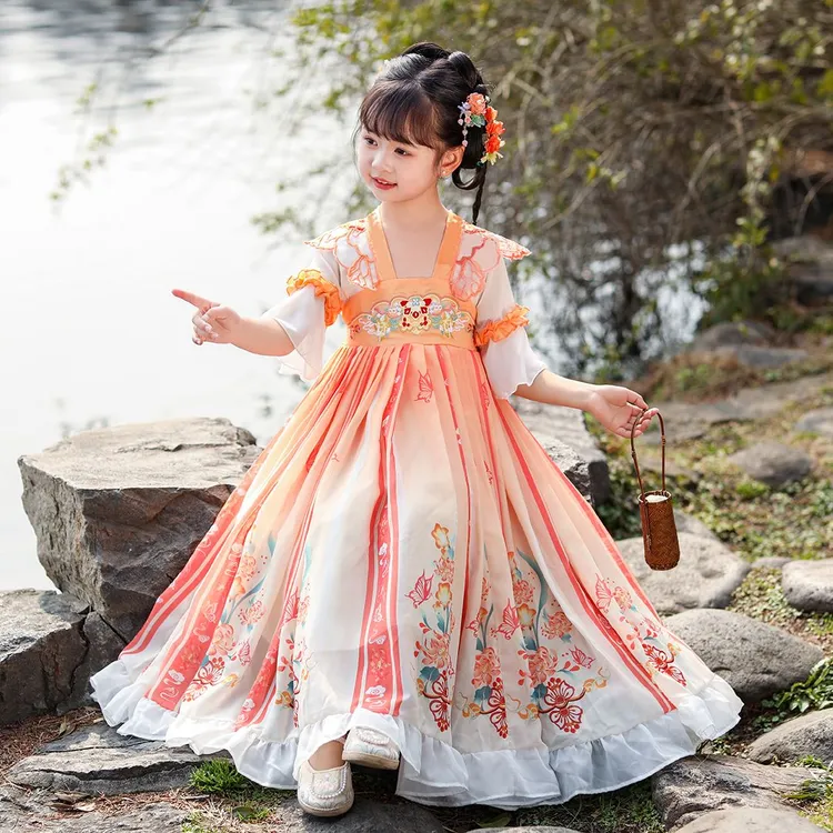女童汉服中国风儿童春夏古风古装小孩子襦裙连衣裙