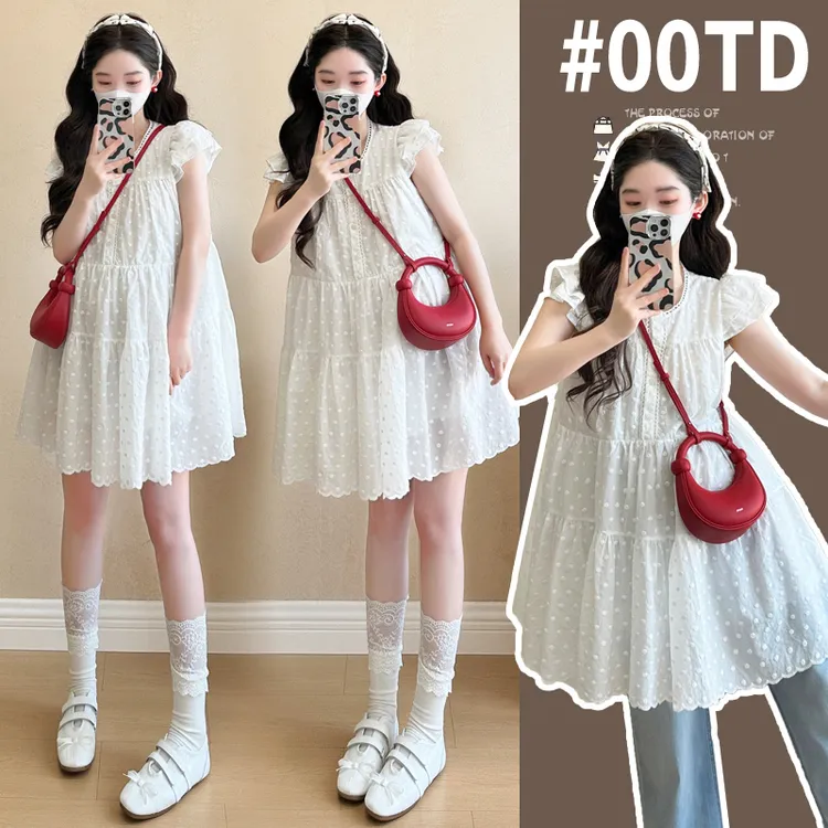 2025新款孕妇装韩版纯棉孕妇连衣裙大码减龄公主裙百搭孕妇裙