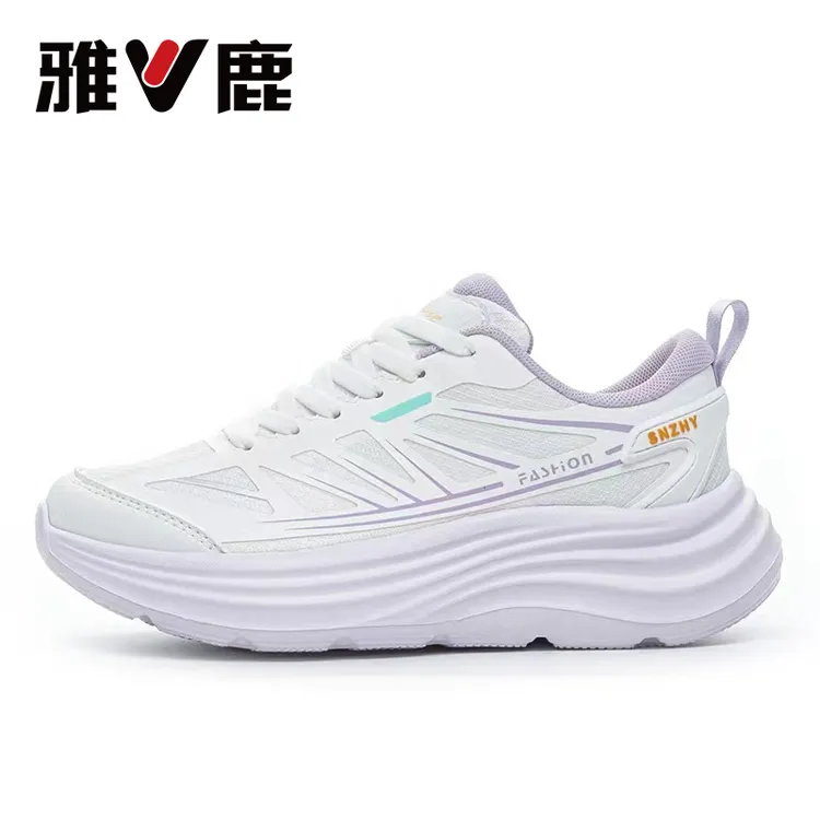 V/雅鹿5D莱卡网棉超轻软弹男女同款运动跑步运动鞋2506
