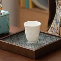 羊脂玉瓷主人杯