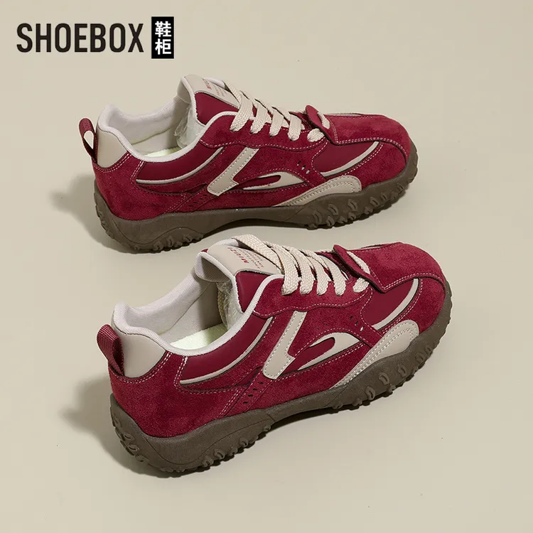 达芙妮集团旗下女鞋运动登山鞋2025秋新款爆款户外赛车休闲德训鞋