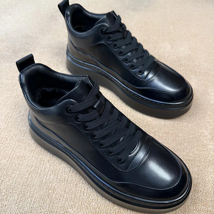 喜哥推荐广州男士休闲鞋加绒167-13保暖