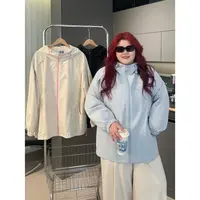 大码女装秋季百搭花契200斤胖mm时尚韩系甜系软壳冲锋衣13865-X