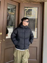 2617 冬季新款90白鸭绒男女同款时尚韩系连帽面包服羽绒服