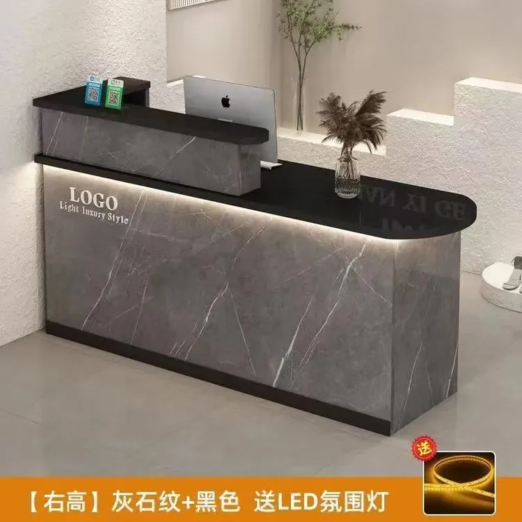 吧台收银台服装店柜台桌便利店美容安装后不退货吧台内发左右