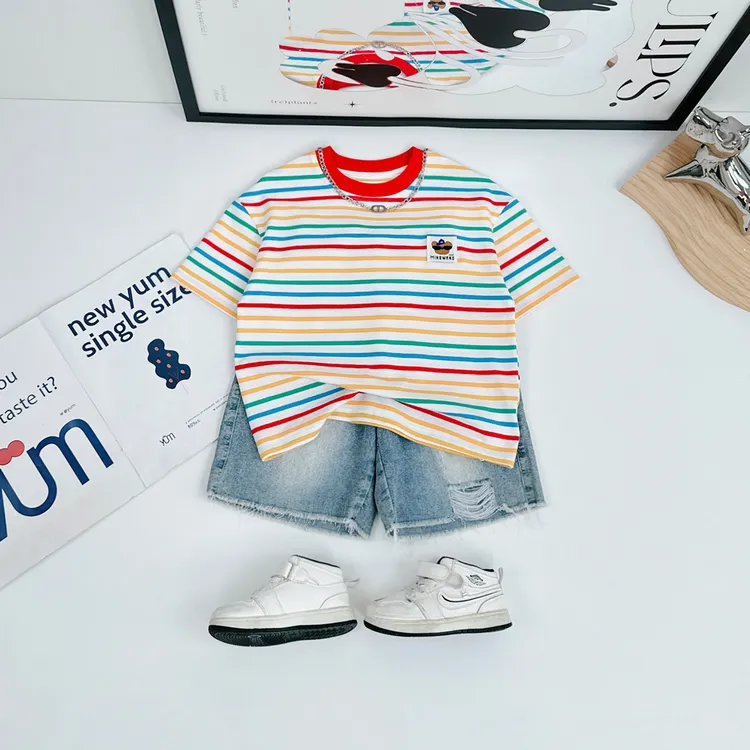 儿童短袖T恤夏季男童衣服夏装2025新款潮 BDX25817 