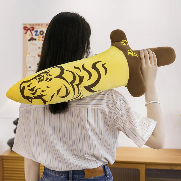创意虎匕毛绒玩具公仔谐音搞怪匕首玩偶抱枕娃娃男孩女生生日礼物