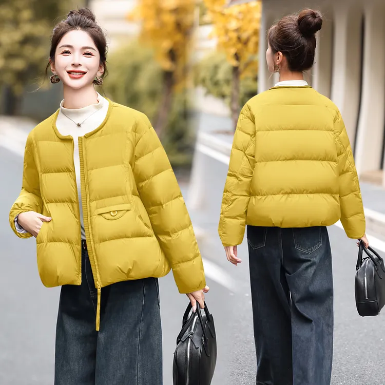 羽绒服女装2025冬装冬天衣服冬季百搭白鸭绒加厚小个子羽绒衣外套