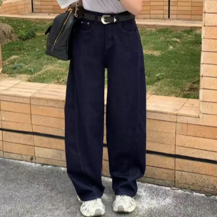 韩版高级时尚弯刀休闲弹力牛仔裤6958品