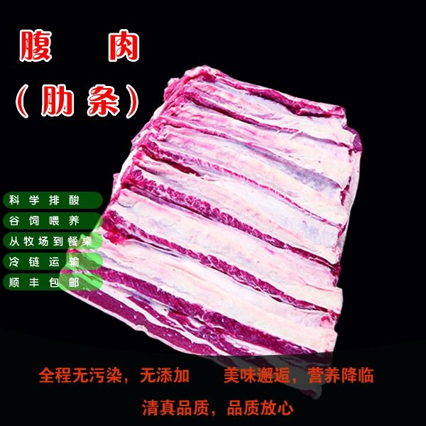 [超牛]肋条肉（优选）2斤4斤 鲁西黄牛 适合白切、烤肉