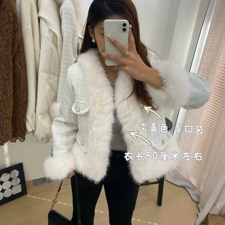 周周家：千金小香风加厚外套