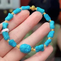 18K金镶嵌绿松石珠宝奇石