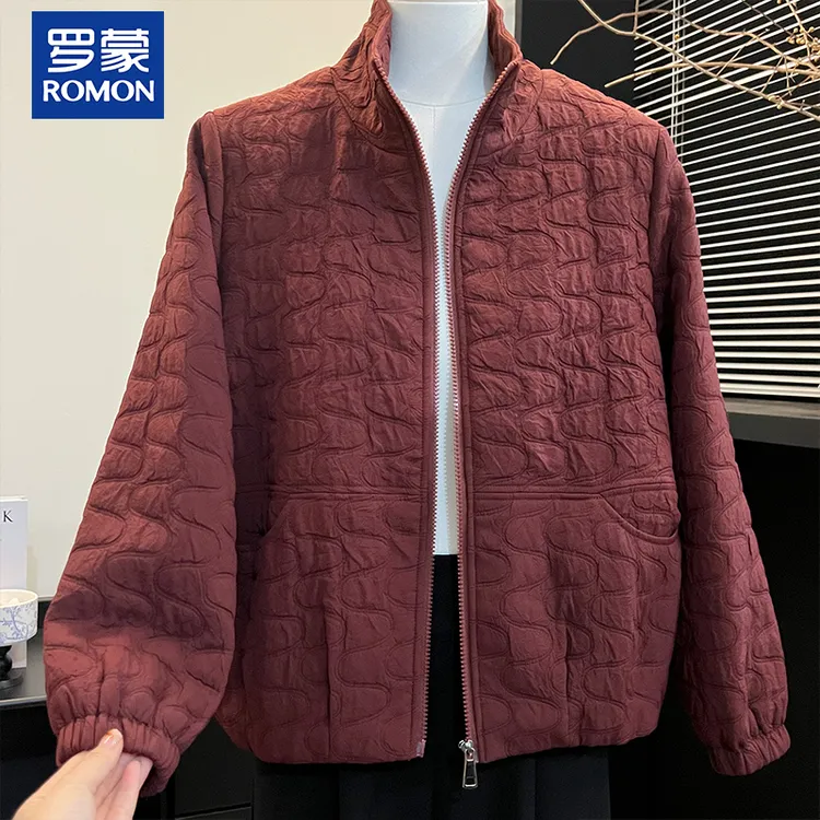罗蒙妈妈装秋季休闲外套2025新款中年时尚上衣中老年女士宽松夹克