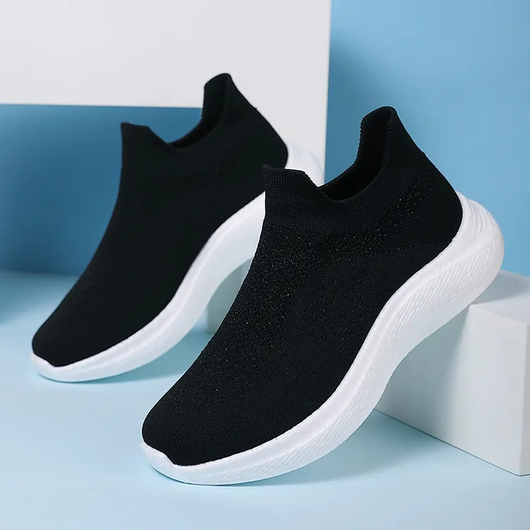 RUIDENG/睿登网面透气运动鞋男士跑步鞋休闲鞋一脚蹬情侣鞋2025冬